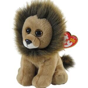 Ty Beanie Baby Cecil Lion Plush - Charity Edition Stuffed Animal 2002-2015